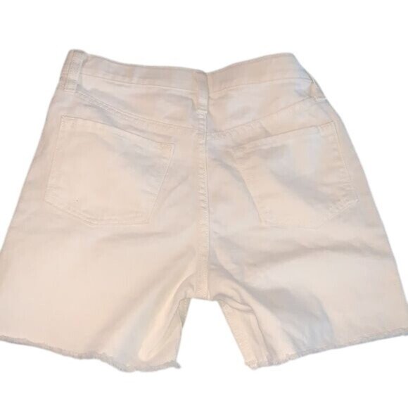 Old Navy High-Rise White Denim Shorts Size 10 - Picture 4 of 7